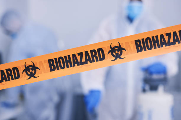Professional Biohazard Cleanup technician working in Council Bluffs, IA